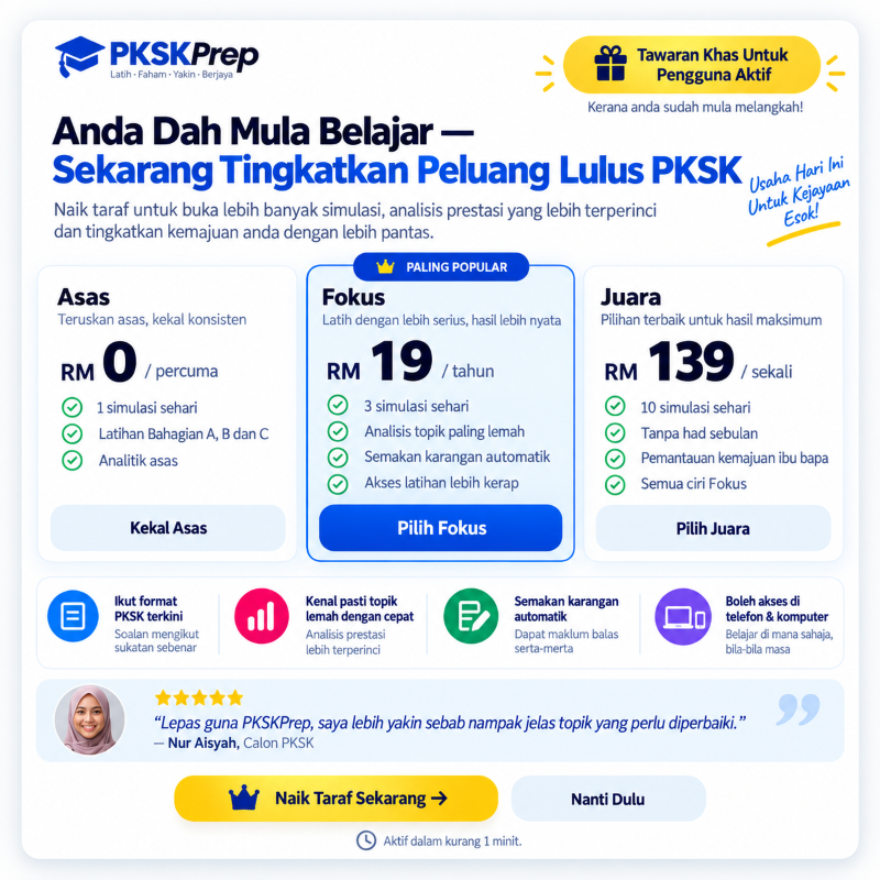 PKSK Prep - Persediaan PKSK Lebih Yakin dan Lulus
